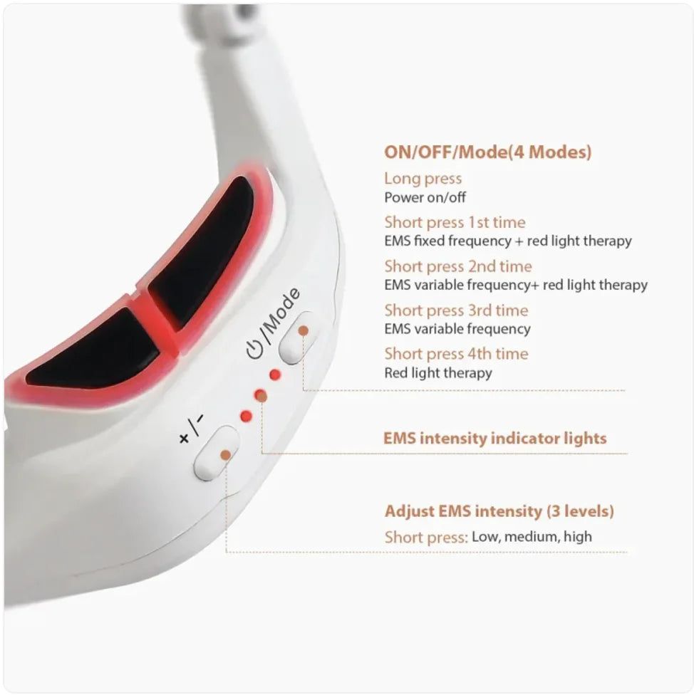 Red Light Therapy Eye Massager – Anti-Fatigue & Rejuvenation