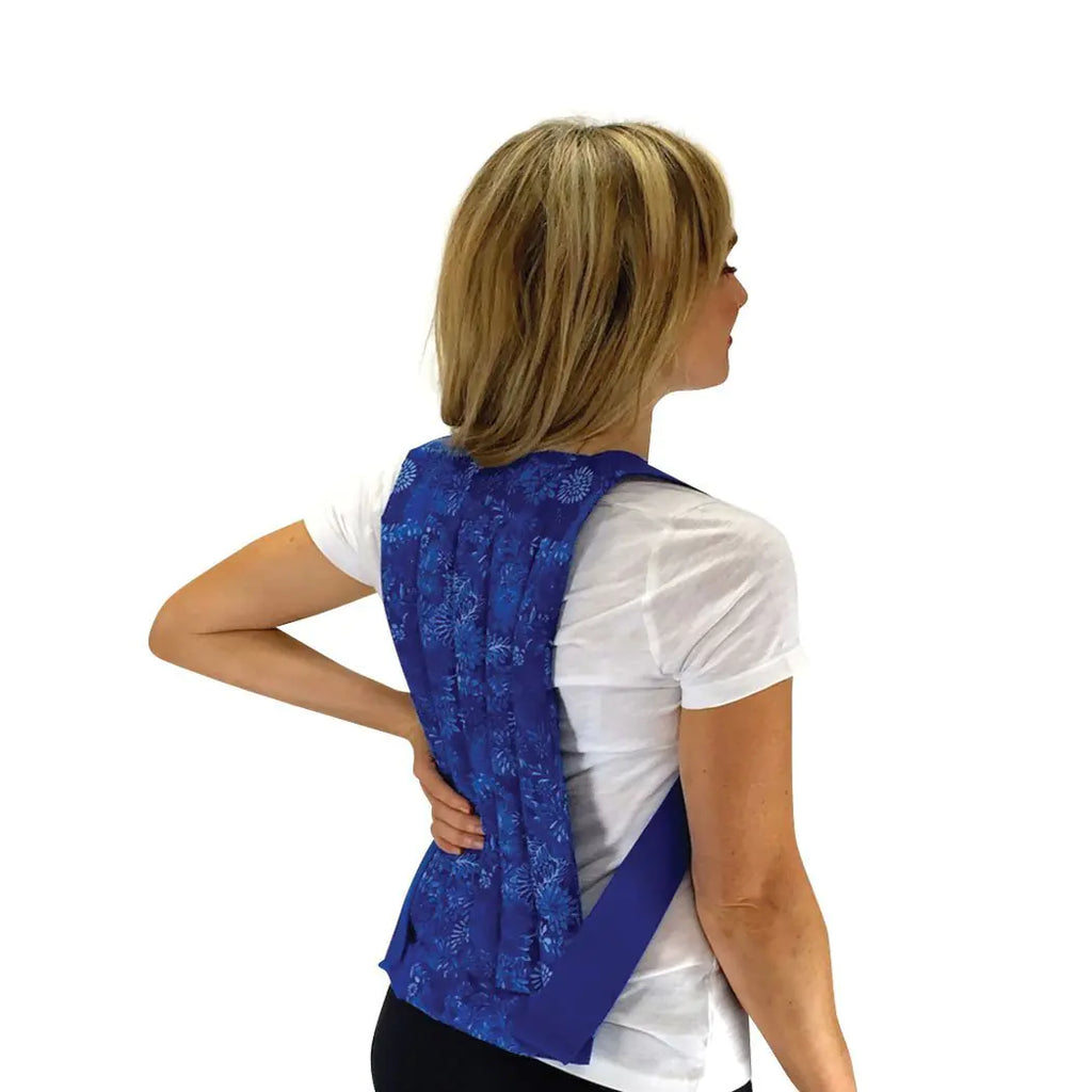 Nature Creation Reusable Microwave Heat Pad - Microwave Heating Pad for Back Pain and Sore Muscle Hot Pack for Spine Heat Pack Warming Pad Microwavable Heating Pads - Blue Flowers 1 Pack