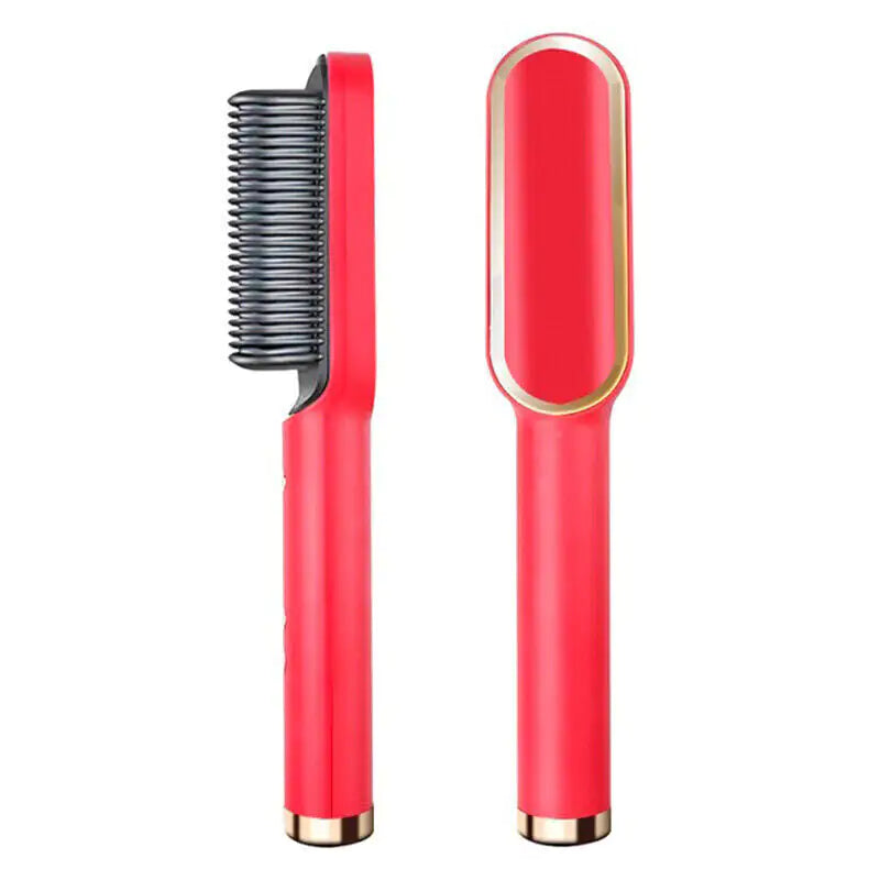 2-in-1 Hair Straightener Brush & Hot Comb – Smooth & Shine in Minutes