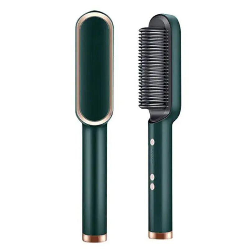 2-in-1 Hair Straightener Brush & Hot Comb – Smooth & Shine in Minutes