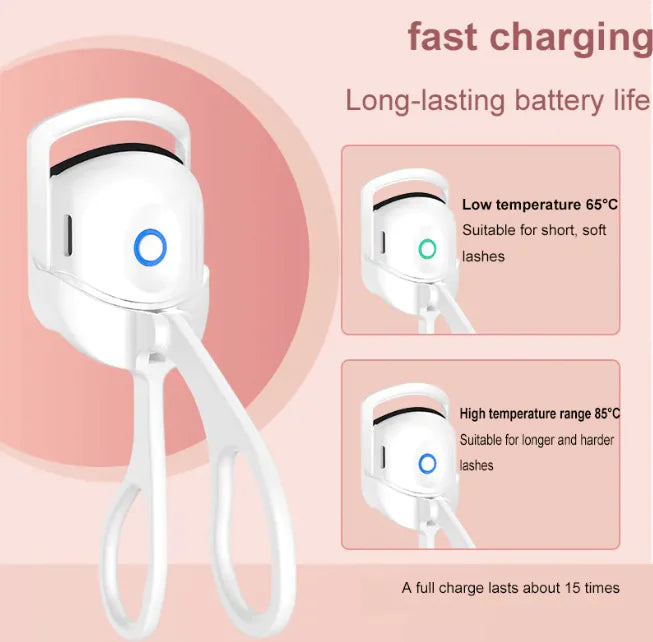 USB Heated Eyelash Curler – Long-Lasting Lift in Seconds