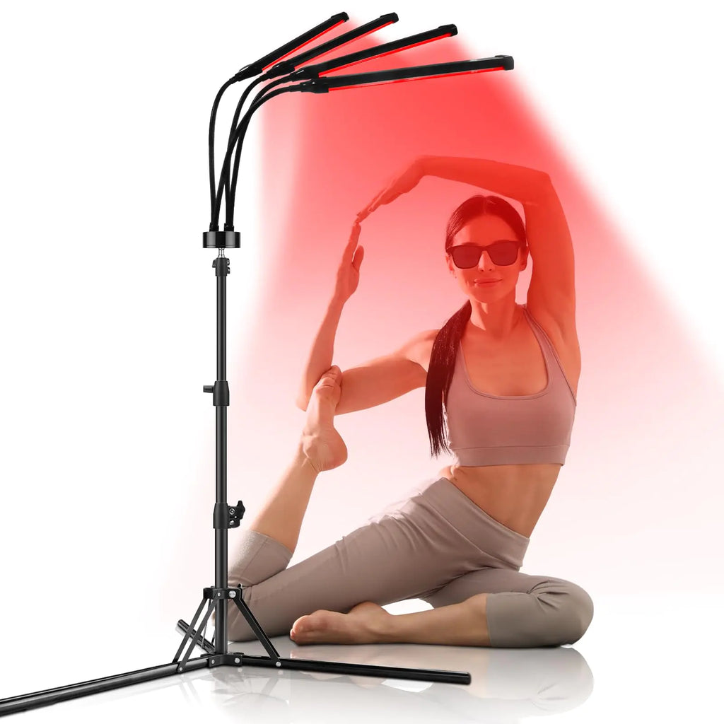 Shyineyou Red Light Therapy for Body 940&850&660nm 180LEDs Infrared Light Therapy Device with Stand Red Light Therapy Lamp for Leg Back at Home
