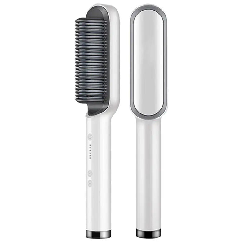 2-in-1 Hair Straightener Brush & Hot Comb – Smooth & Shine in Minutes